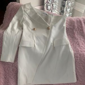 White One Shoulder Dress